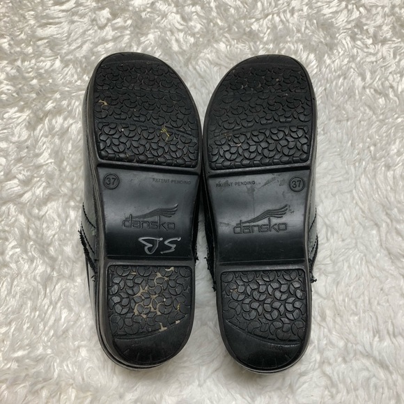 Dansko Green Snake Print Clog Mules Size 37 - Picture 11 of 12